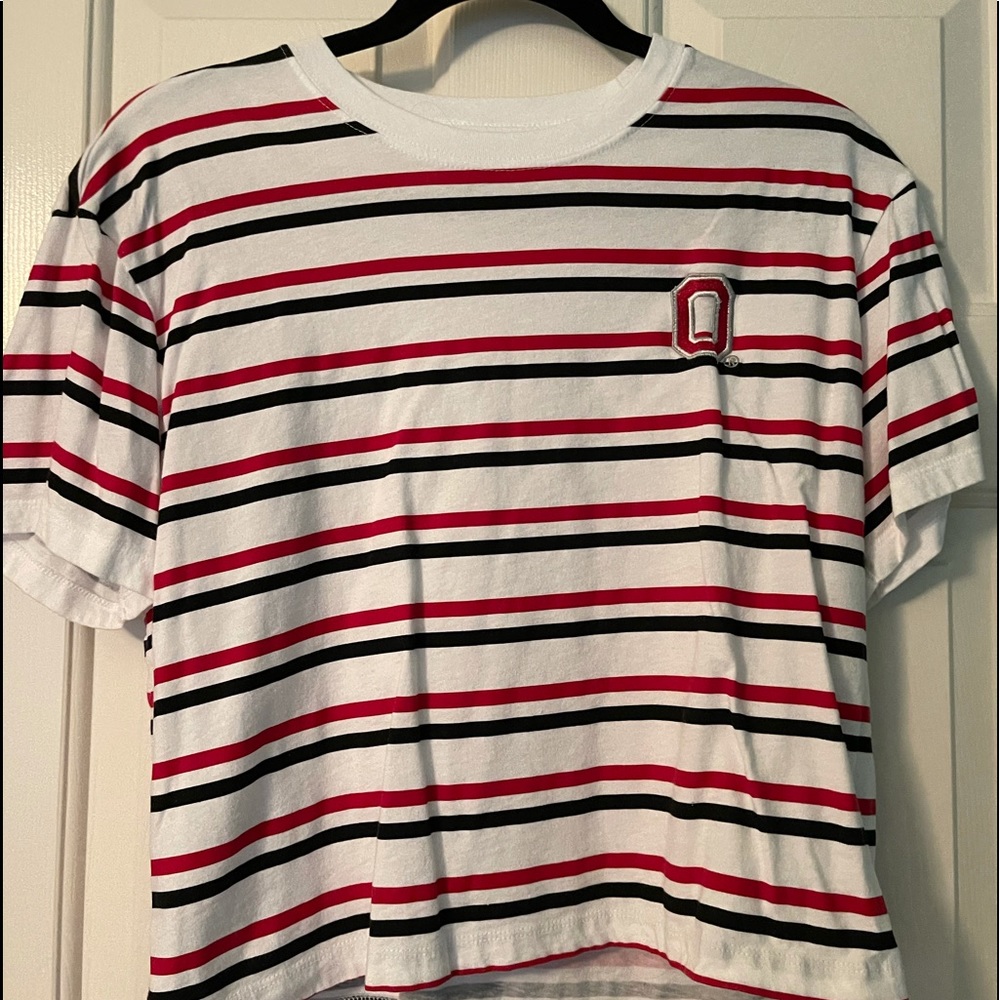ohio state cropped tee